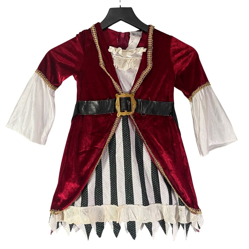Toddler Pirate Costume 3T 4T Disguise Too Cute To Spook Halloween Girl